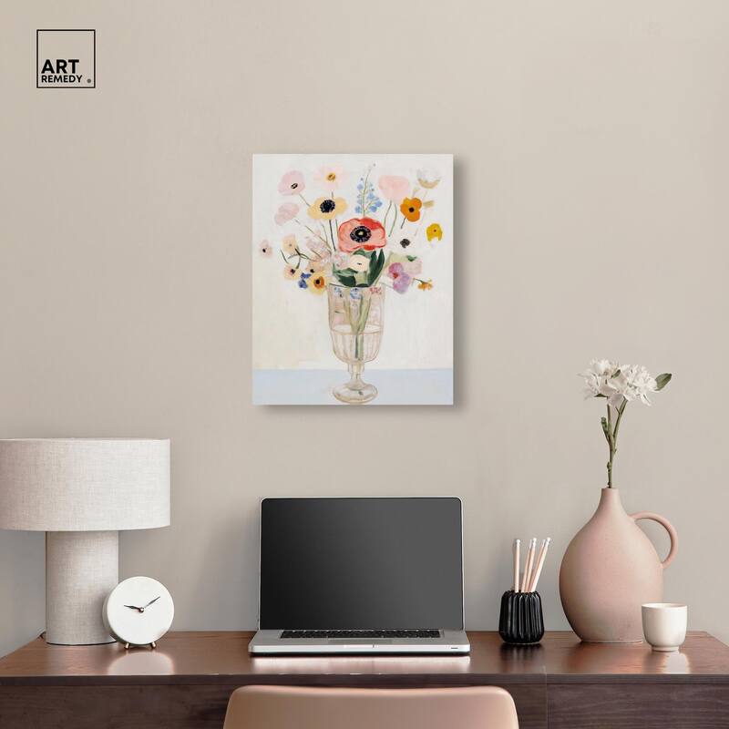 Gentle Bouquet Canvas by Art Remedy, Gallery Wrapped