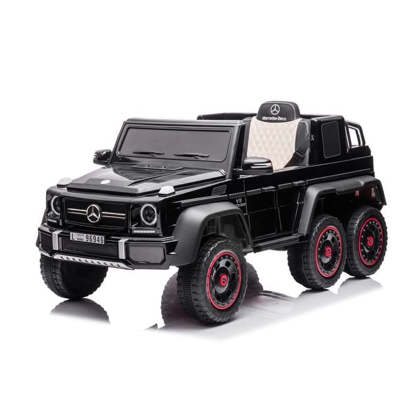 slide 2 of 6, KidRock's Smooth Electric Ride: 6-Wheel Shock Absorbers, Leather Seats Kids - Black