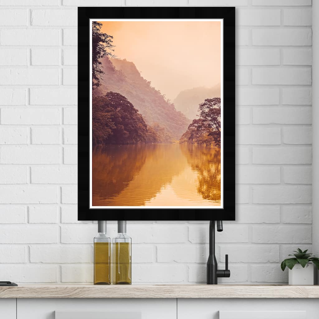 Wynwood Studio Prints Floral and Botanical Warm Stillness Brown and Modern & Contemporary Wall Art Canvas Print