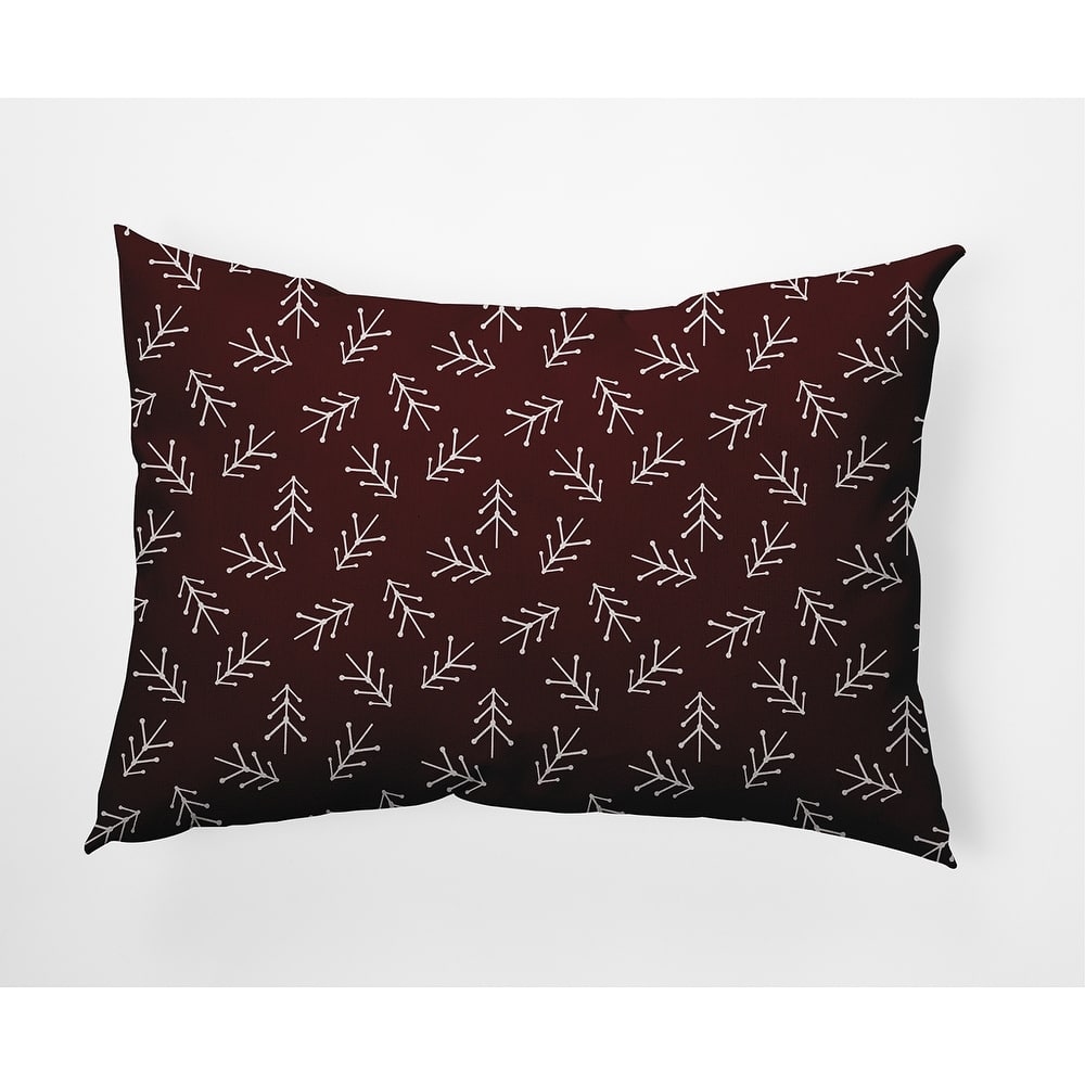 Scattered Trees Winter Soft Spun Polyester Decorative Throw Pillow