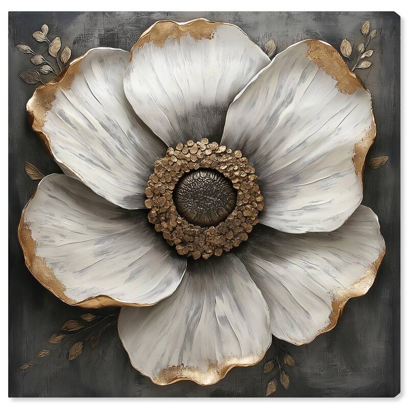 Sculpted Sepals I Canvas by Art Remedy, Gallery Wrapped - 40" x 40"