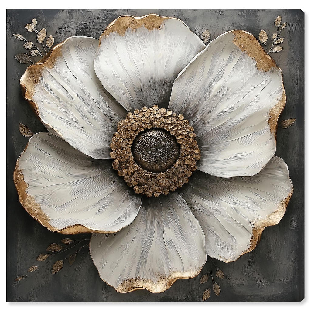 Sculpted Sepals I Canvas by Art Remedy, Gallery Wrapped