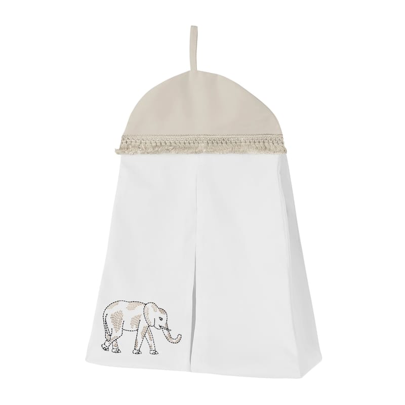 Jungle Safari Animals Nursery Crib Bedding Set Brown Taupe Black and White Gender Neutral Elephant Wildlife Adventure Serengeti