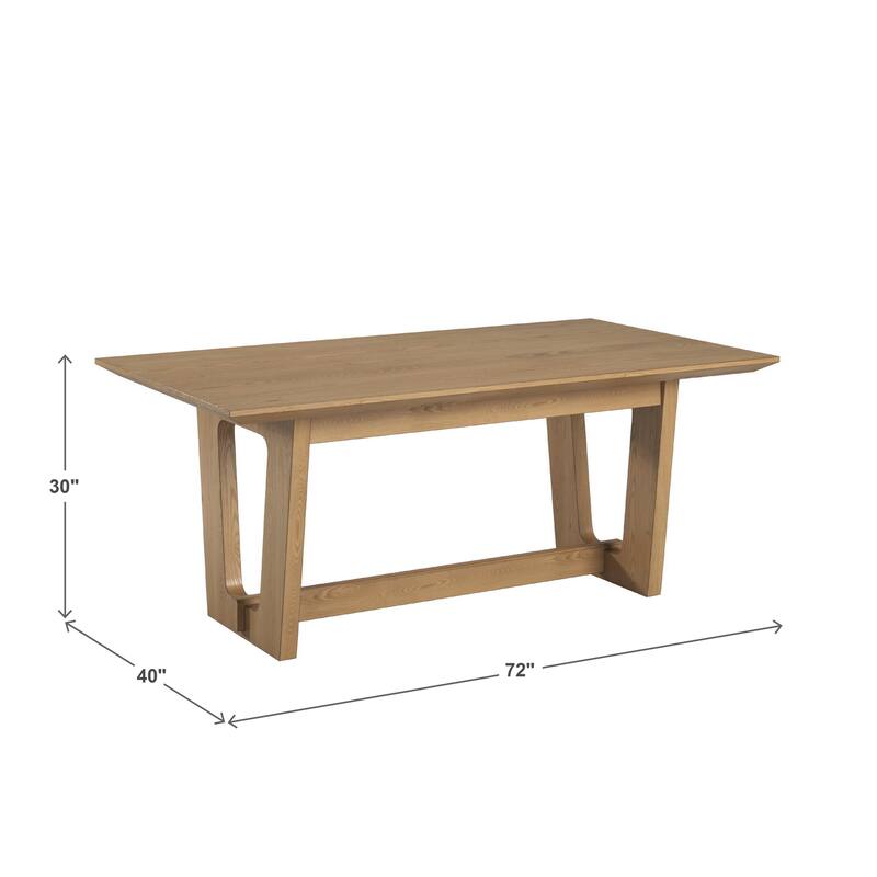 Harstad 72" Wood Finish Rectangular Dining Set by iNSPIRE Q Modern