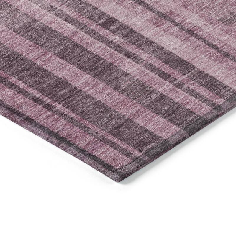 HomeRoots Striped Transitional Rectangle Outdoor Rug
