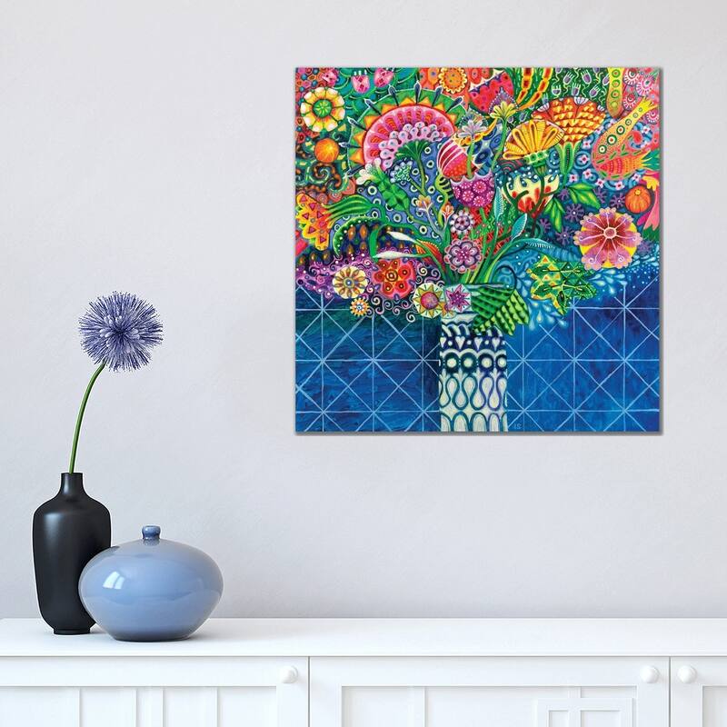 iCanvas "The Bold Vase" by Imogen Skelley Canvas Print - 18x18x1.5