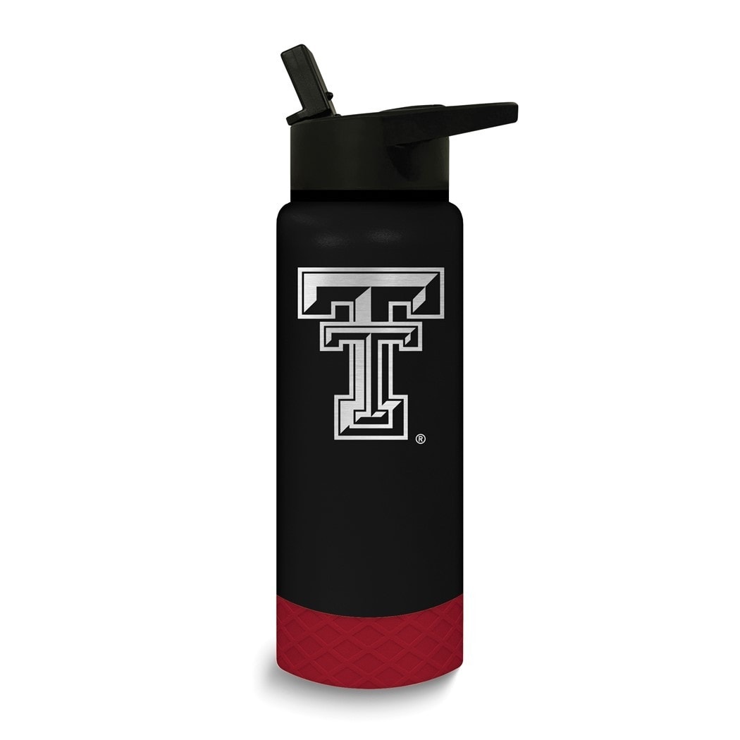 Collegiate Texas Tech Stainless Steel Silicone Grip 24 Oz. Water Bottle