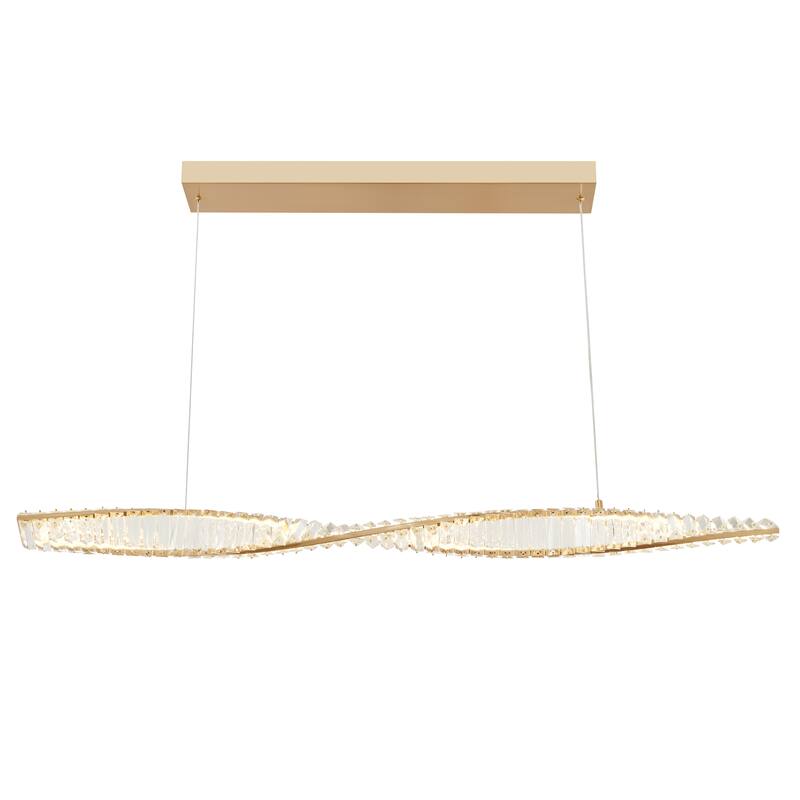 Towson Dimmable Integrated LED Crystal Chandelier - Gold