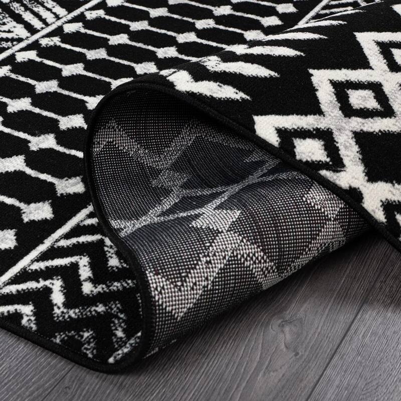 5'x7' Oval Boho Area Rug Geometric Design Non-Shedding - 60*84