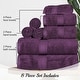 preview thumbnail 72 of 198, Egyptian Cotton 8 Piece Ultra Plush Solid Towel Set by Miranda Haus