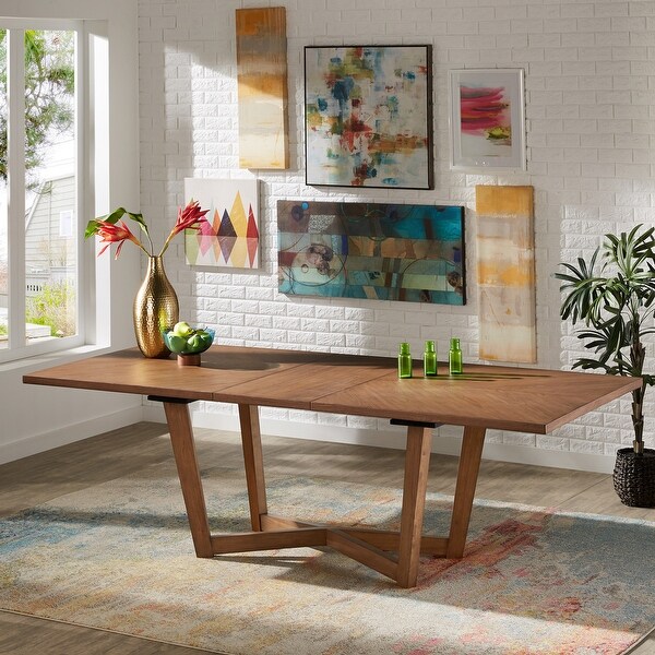 Connie Mid-Century Extending Wood Dining Table by iNSPIRE Q