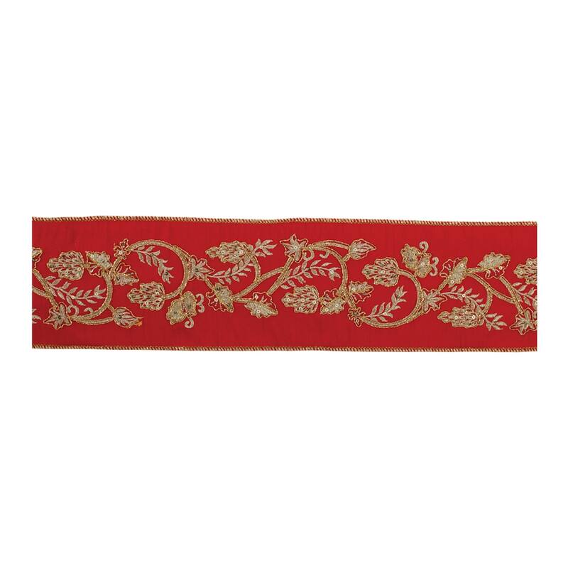 Ornate Holiday Ribbon 4" x 5 yds
