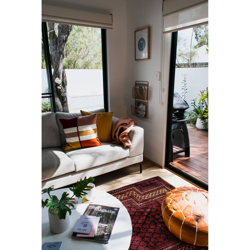 Teimani Burgundy Rug 3'3" x 4'9" - 3'3 x 4'9
