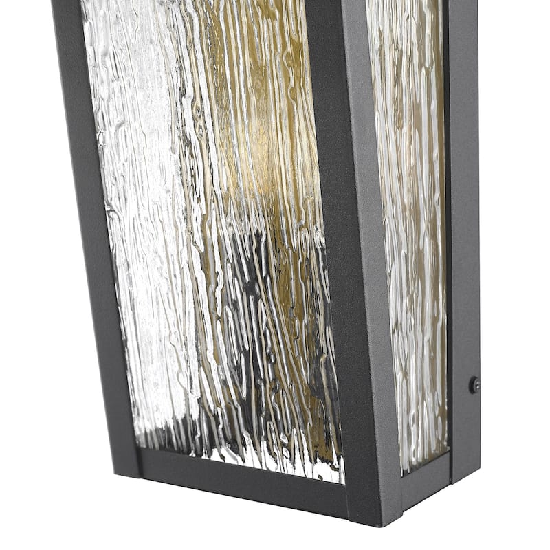 Artcraft Point Outdoor Wall Sconce - Black and Brass