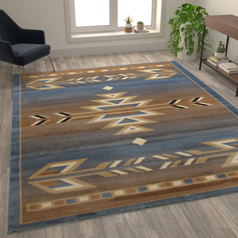 Multipurpose Southwestern Style Patterned Indoor Area Rug