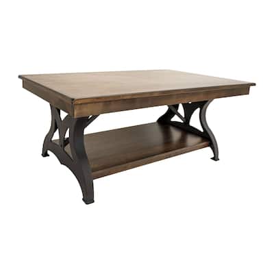 The District Coffee Table, Copper Finish