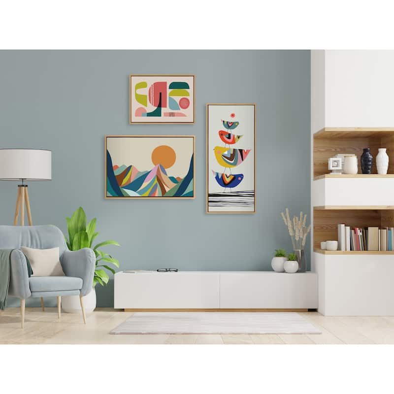 Kate and Laurel Sylvie The Family Tree Framed Canvas by Rachel Lee