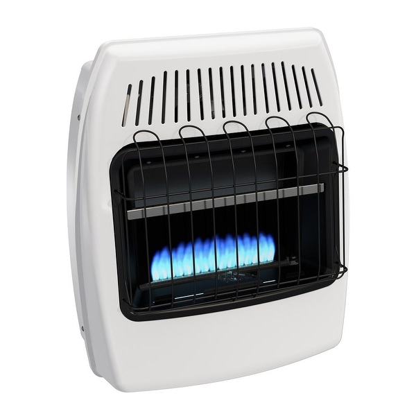 Dyna-Glo BF20NMDG 20000 BTU Natural Gas Blue Flame Vent Free Wall Heater - White