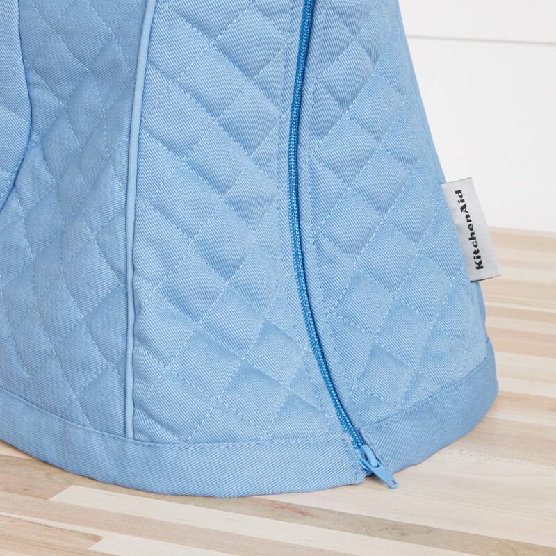 KITCHENAID Fitted Tilt-Head Solid Stand Mixer Cover with Storage Pocket, Quilted 100% Cotton
