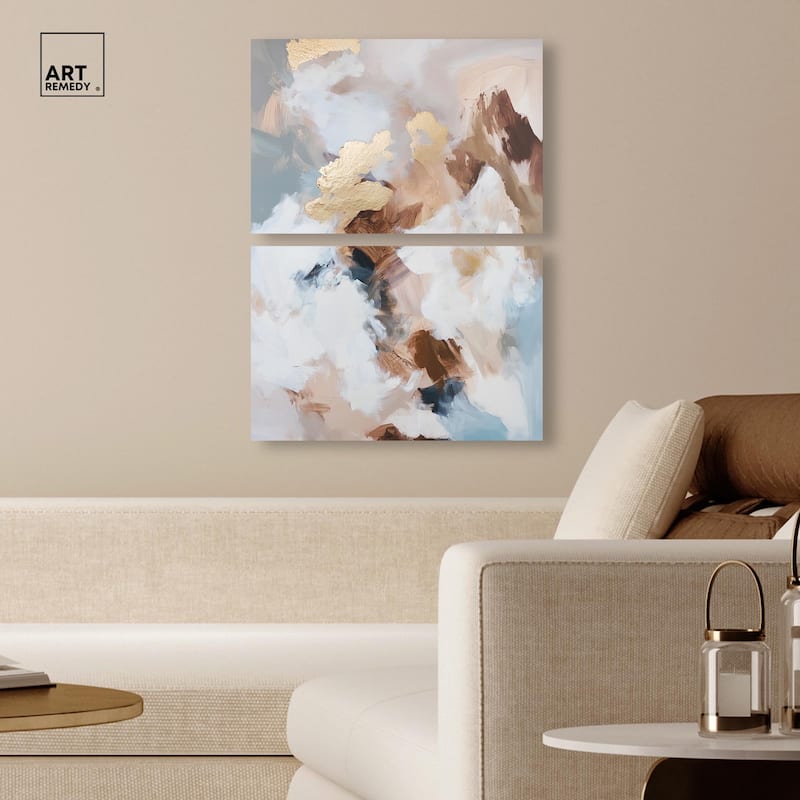 Earth's Palette II Canvas Set of 2 by Art Remedy, Gallery Wrapped
