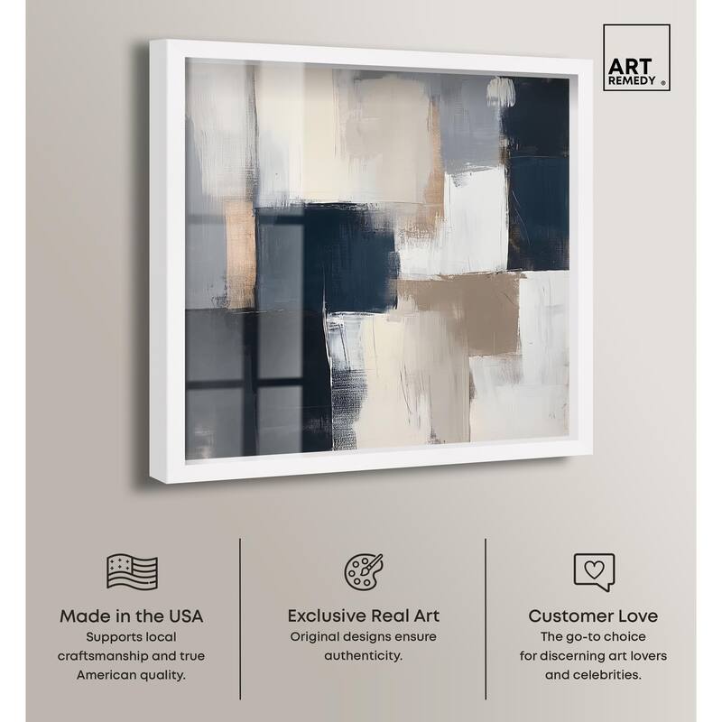 Blue Mood Depth III Shadowbox by Art Remedy