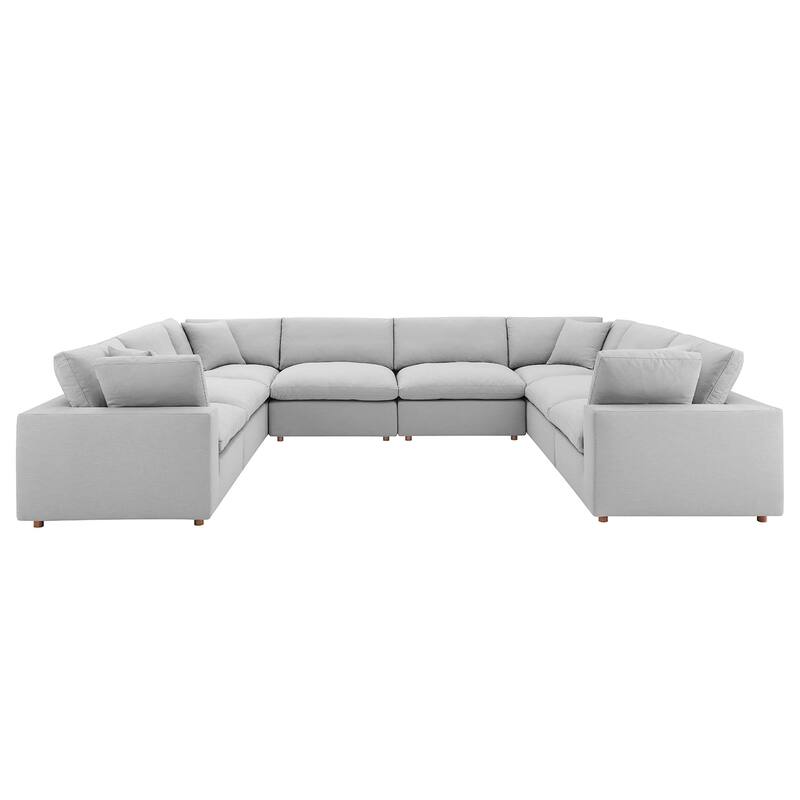 Commix 8-Piece Down Filled Overstuffed Sectional Sofa