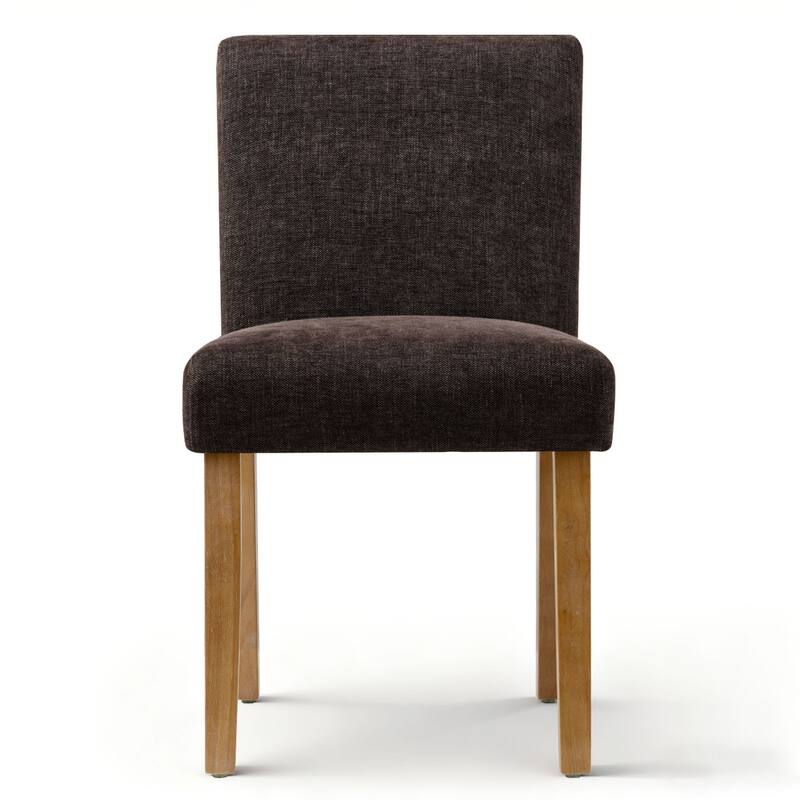 Linen Upholstered Solid Wood Dining Chair (Set of 2)