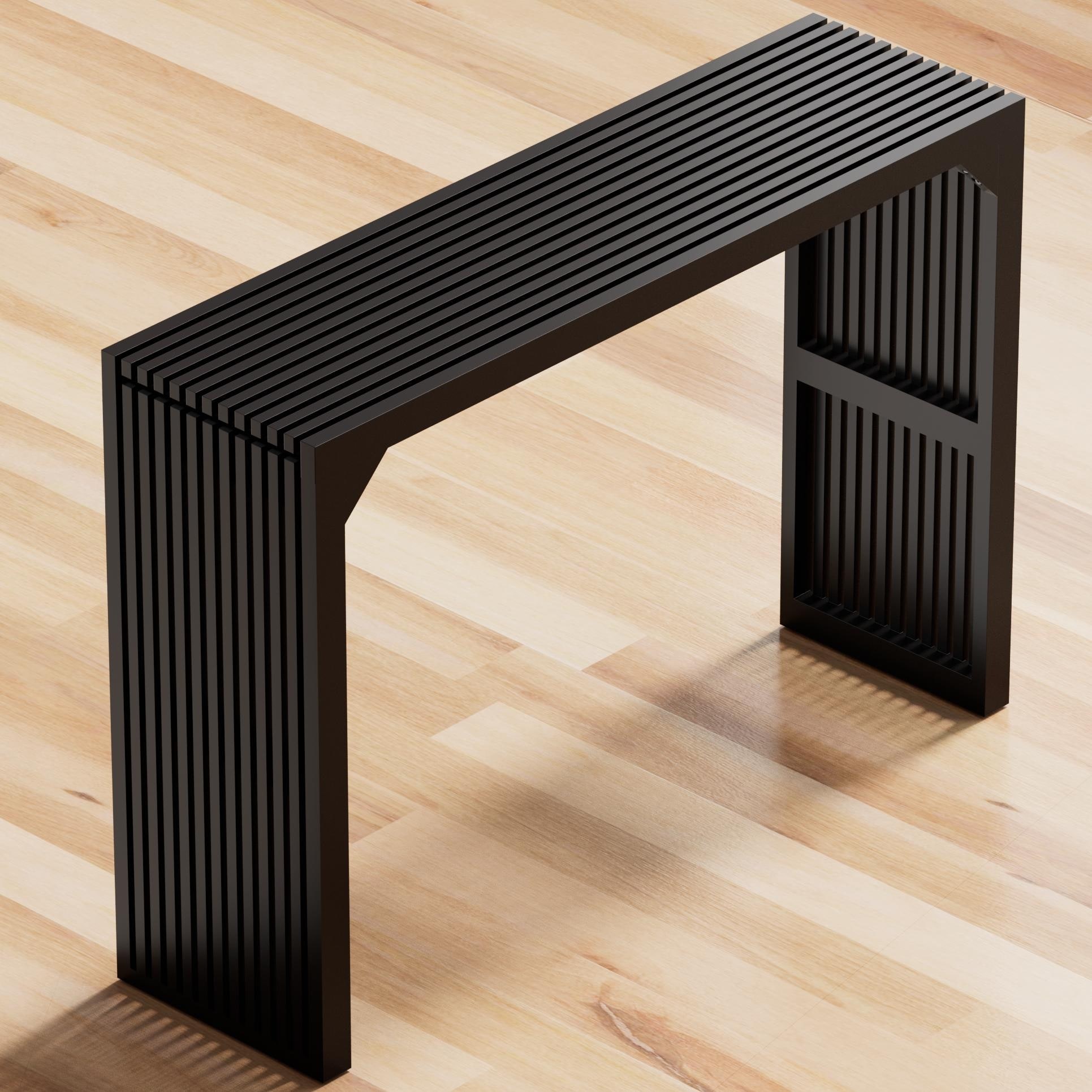 Wood Console Table - 46" Slim Profile for Small Spaces