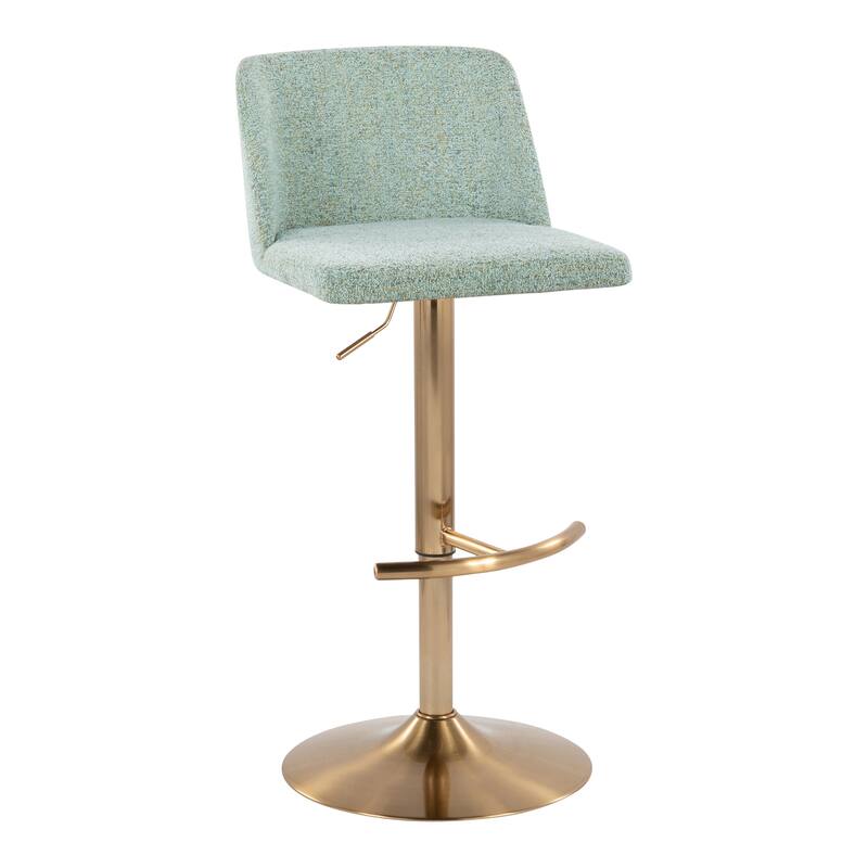 Strick & Bolton Oscar Adjustable Bar Stool with Rounded T Footrest (Set of 2)