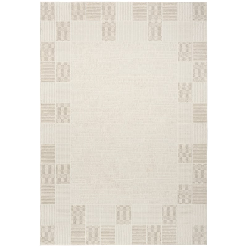 Nourison Nordic Indoor only Geometric Area Rug - 4' x 6' - Ivory/Grey - Rectangle