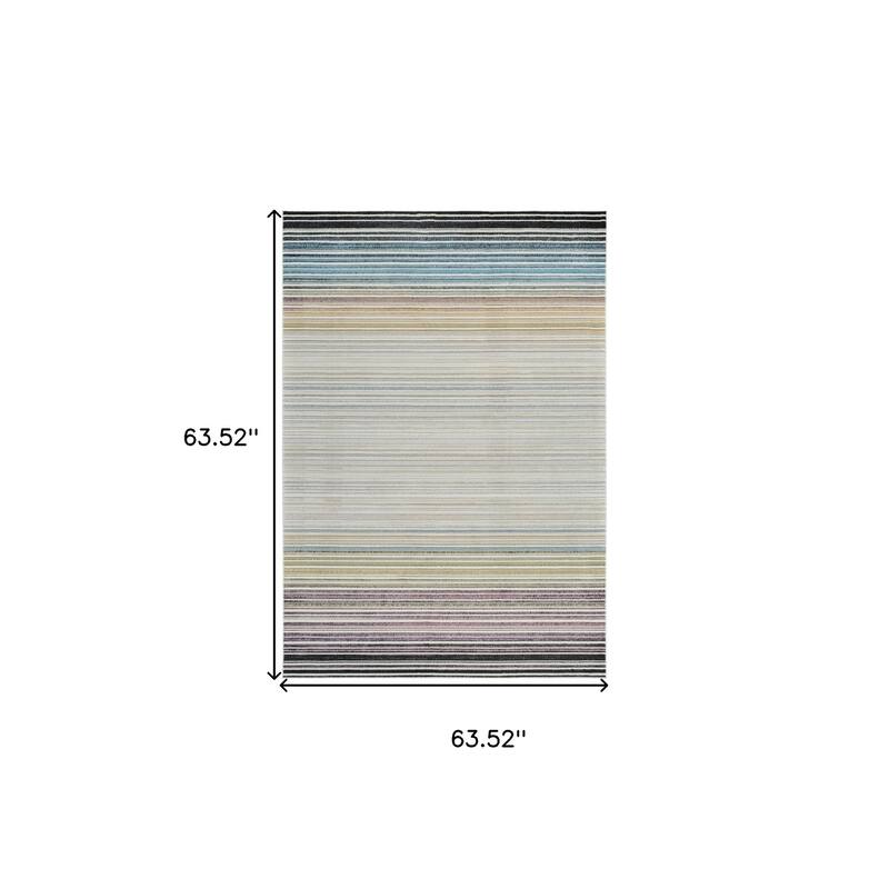 Biko Distressed Abstract Modern Stain Resistant Woven Durable Area Rug By HomeRoots