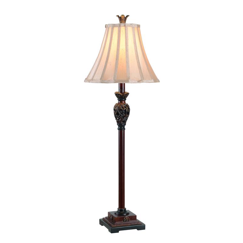 Kenroy Home Iron Lace Table Lamp - Golden Ruby