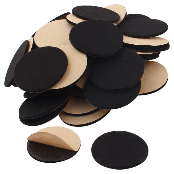 Shop Office Self Adhesive Table Chair Furniture Felt Pads Mats Black 50mm 50pcs On Sale Free Shipping On Orders Over 45 Overstock 28851967