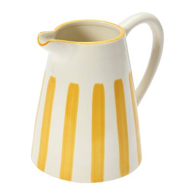 Stoneware Pitcher, Yellow