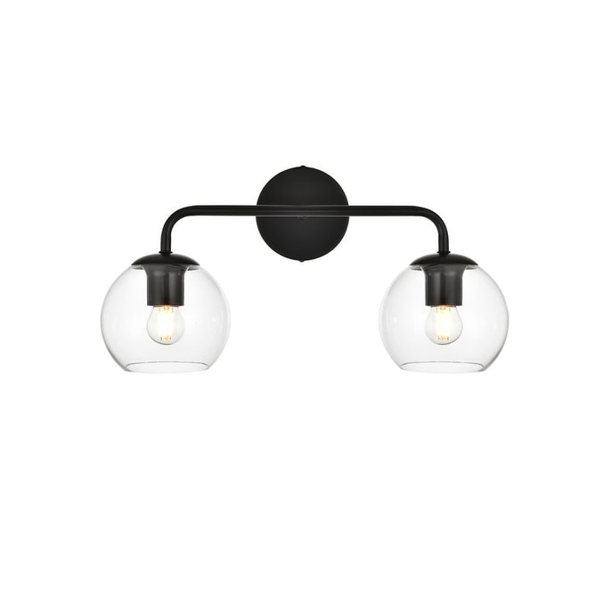 Elegant Lighting LD7321W19 Genesis 2 Light 10" Tall Bathroom Sconce