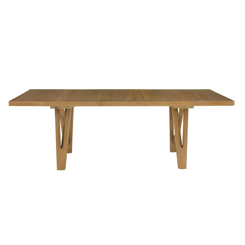 Harstad 72"-90" Wood Finish Extendable Dining Set by iNSPIRE Q Modern