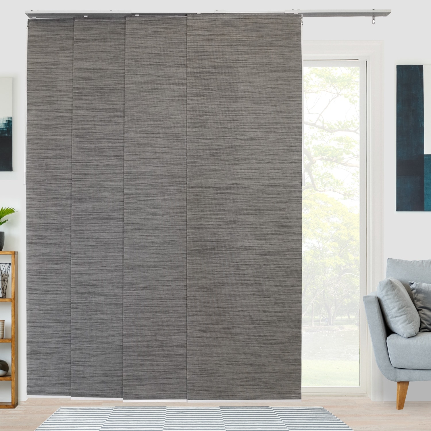 Sliding clearance curtain panels