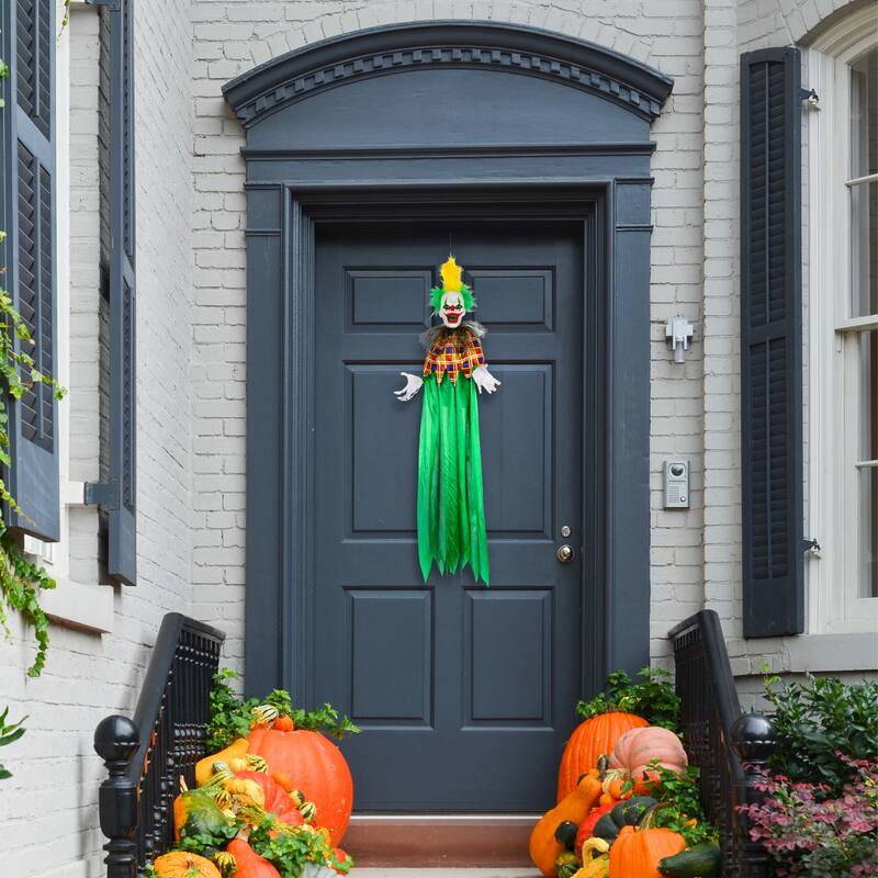 National Tree Company Halloween Pre Lit Animated Scary Hanging Clown, 39 Inches