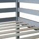 preview thumbnail 18 of 53, Loft Pine Wood Bed Frame with Safety Guardrail,Built-In Desk,Ladder,Twin Size