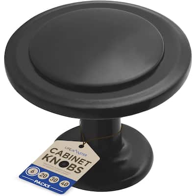 Kitchen Cabinet Knobs, Rust-Proof Matte Black Finish, Modern Design