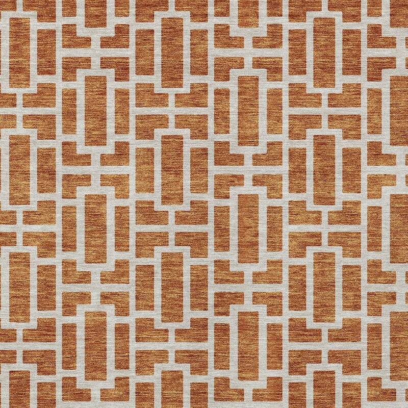 HomeRoots Geometric Transitional Rectangle Outdoor Rug