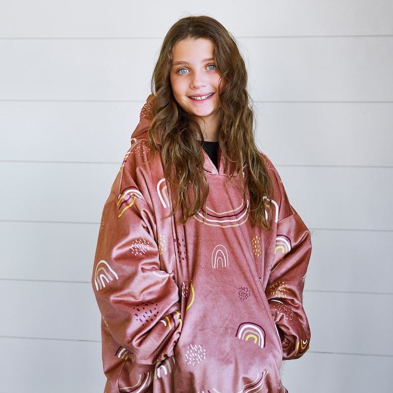 Nestl Warm Oversized Unisex Wearable Blanket Hoodie - Reversible Cozy Snuggle Hoodie Blanket - Giant Sweater Blanket Hoodie