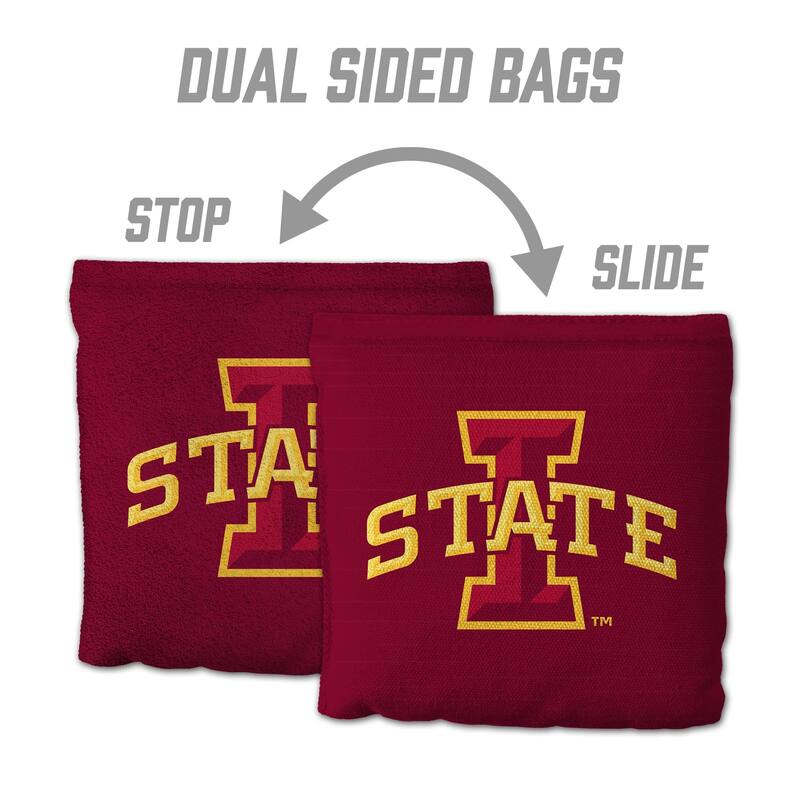 Iowa State Cyclones NCAA Dual Sided Pro Stop & Slide Cornhole Bags