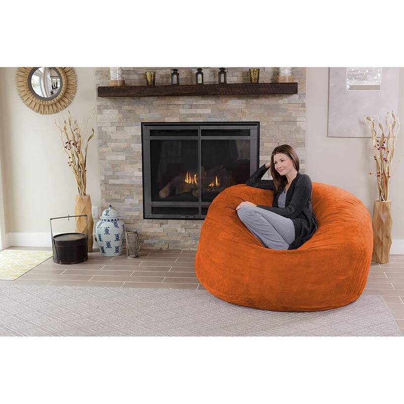 Bean Bag Chair 5-foot Memory Foam Removable Cover Bean Bags