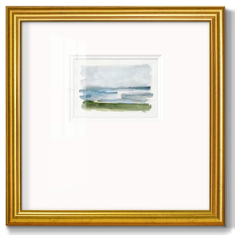 Coastline Splash IIPremium Framed Print - 16x16 - Gold