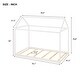 preview thumbnail 16 of 22, Twin Size Solid Wood House Bed with Roof for Kids, Toddler House Bed Frame, Children's Bed, No Box Spring Needed
