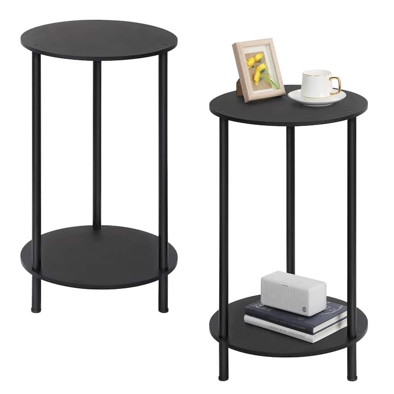 Small End Tables Living Room Set of 2