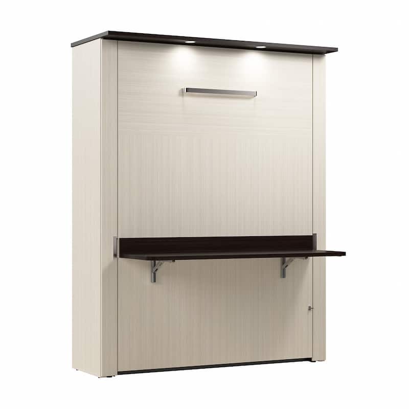 Bestar Lumina 68W Queen Murphy Bed with Desk for Guest Room