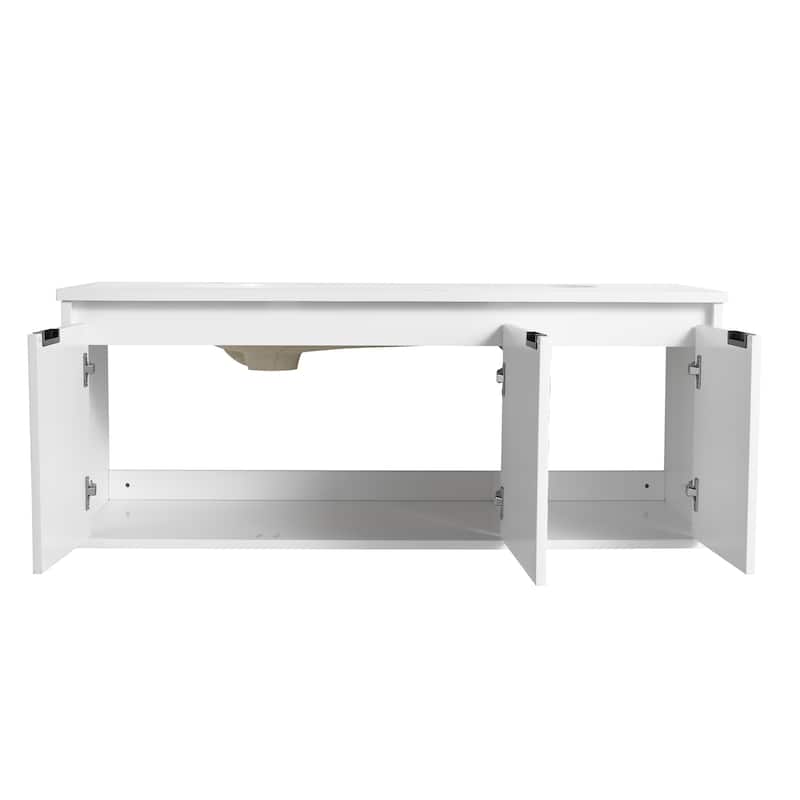Bathroom Vanity With Sink In 24/30/36 Inch, Floating Bathroom Vanity With Soft Close Door