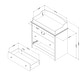 preview thumbnail 9 of 15, South Shore Navali Changing Table with Drawers - N/A